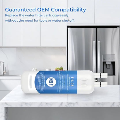 TEEHAY WRS315SDHZ Water Filter Replacement, Compatible with Whirlpool WRS571CIHZ, WRS571CIHZ, WRS588FIHZ, WRS571CIDM, 4 Pack