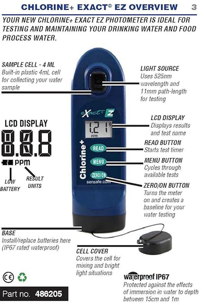 Industrial Test Systems Exact® 486205 Chlorine Plus EZ