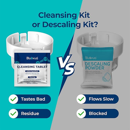 Bluevua Cleansing Kit for RO100ROPOT-Lite, Lite(UV) & Travel – Includes 5 Cleaning Tablets and Filter Accessory for Internal System Freshness Maintenance
