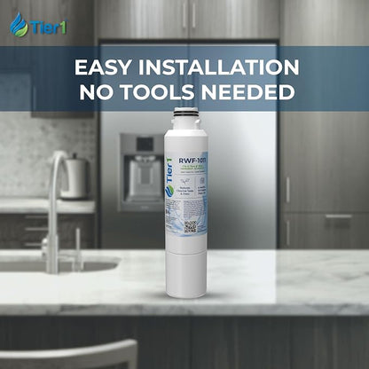 Tier1 RWF1011 DA29-00020B Refrigerator Water Filter | Replacement for Samsung HAF-CIN, WF294, FMS-2 Fridge Filter - Up to 18 Months Supply | Easy Install | Odor Control | Great Tasting Water (3-pk)