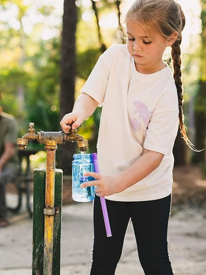 LifeStraw Sip Essential — BPA-Free Reusable Filter Drinking Straw, Removes Microplastics, Bacteria and Parasites for Travel and Everyday Use, Thistle