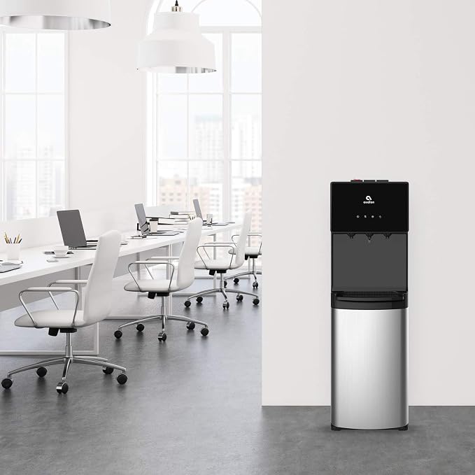 Avalon A4BLWTRCLR Bottom Loading Water Cooler Water Dispenser - 3 Temperature Settings - Hot, Cold & Room Water, Durable Stainless Steel Cabinet, Bottom Loading - UL/Energy Star Approved
