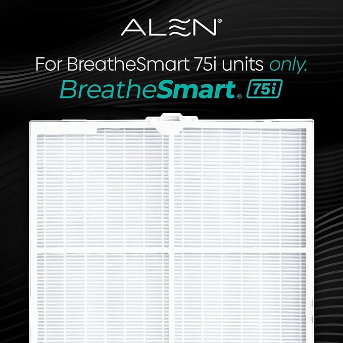 Alen Air Filter B7-Pure Replacement H13 True HEPA FIlter for BreatheSmart 75i Air Purifier - Captures Allergens, Dust, & Mold (1 Filter)