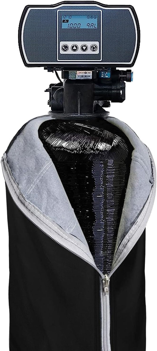 Bitubi Heavy Duty Water Softener Tank Jacket,Outdoor Insulated Water Softener Tank Cover to Prevent Sweating (10x54, Black)
