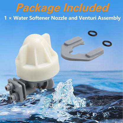 Water Softener Nozzle and Venturi Assembly Venturi Nozzle Assembly Kit Compatible with Whirlpool Kenmore Morton Rheem Replace#: 7187065 WS15X10027
