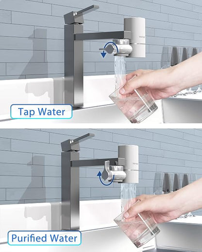 VORTOPT NSF Certified Replacement for T1-ACF/T2-ACF T6-CTO Faucet Water | 3-6 Months Lifetime, Reduces Chlorine, Taste and Odor T1/T2 T6-CTO Filter(2 Pack)