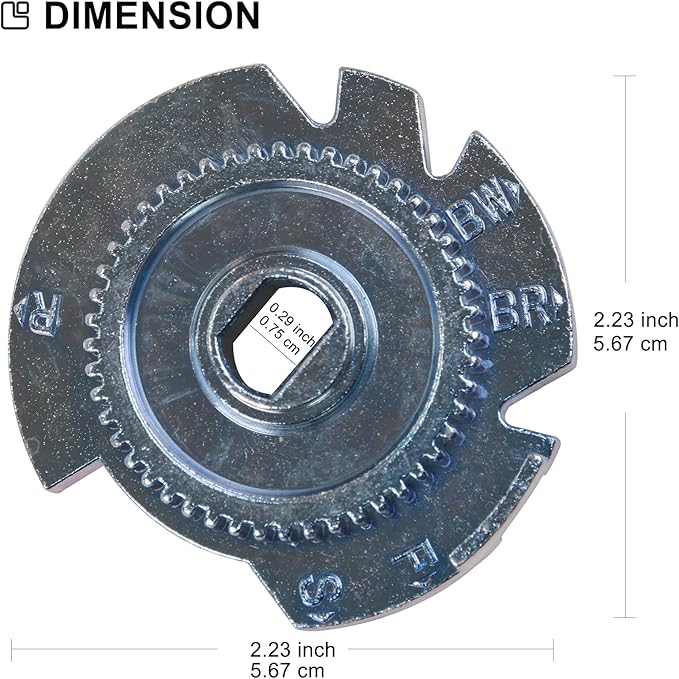 7284964 Water Softener Parts - High Flow Metal Cam and Gear for Water Softeners Easy to Install