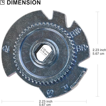 7284964 Water Softener Parts - High Flow Metal Cam and Gear for Water Softeners Easy to Install
