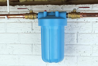 Pentair OMNIFilter BF7 Water Filtration System, 10" Basic Whole House, Includes 10" Big Blue Housing, RS6 Sediment Reduction Cartridge and All Tools, 3 Piece Set