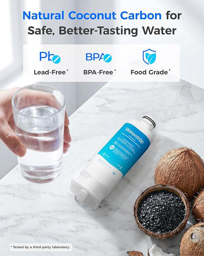 Waterdrop DA97-17376B Replacement for Samsung® HAF-QIN Refrigerator Water Filter, HAF-QIN/EXP, RF28R7201SR, RF28R7351SG, WD-F45