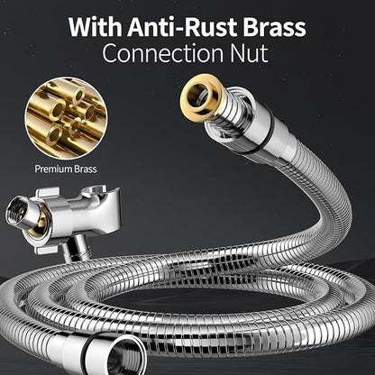 SR SUN RISE NSF Certified Filtered Shower Head 9-Spray Setting with Handheld for Hard Water to Remove Chlorine High Pressure Anti-Clog Nozzles (1 Filter, Chrome Silver)