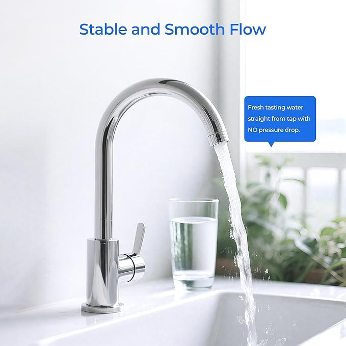 H2O Stage 3 Membrane Replacement Filter, Compatible with Pure Blue H2O Stage 3 Membrane PB-TLRO3MC50T, 4 Stage PB‑TLRO4H50T Reverse Osmosis Water Filtration System (1 Pack)