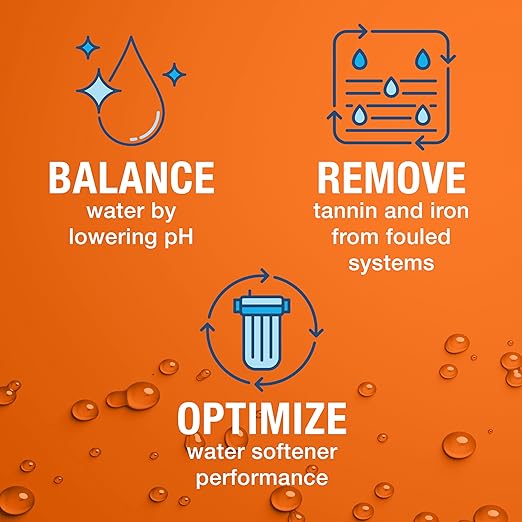 Ban-T Alkaline Water Neutralizer and Cleaner – Water Softener Tannin and Iron Removal Cleaner - Removes Hard Water Deposits, Lime Scale, Iron Staining – Restores Water Softener Efficiency
