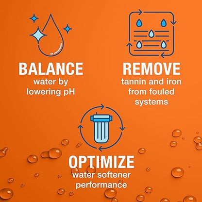 Ban-T Alkaline Water Neutralizer and Cleaner – Water Softener Tannin and Iron Removal Cleaner - Removes Hard Water Deposits, Lime Scale, Iron Staining – Restores Water Softener Efficiency