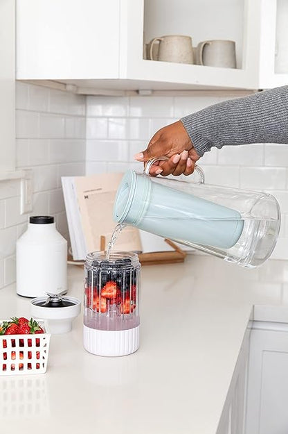 LifeStraw Home – Water Filter Pitcher, 10-Cup, Seafoam, BPA Free Designed for Everyday Protection Against Bacteria, parasites, microplastics, Lead, Mercury, PFAS and a Variety of Chemicals