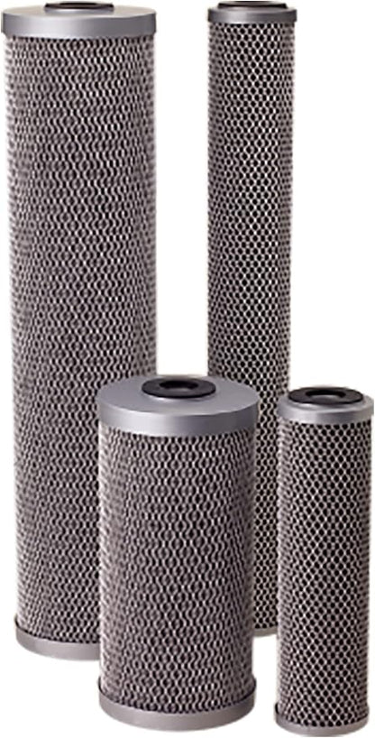 Pentair Pentek FloPlus-10BB Big Blue Carbon Water Filter, 10-Inch, Whole House Modified Molded Carbon Block Replacement Cartridge, 10" x 4.5", 0.5 Micron