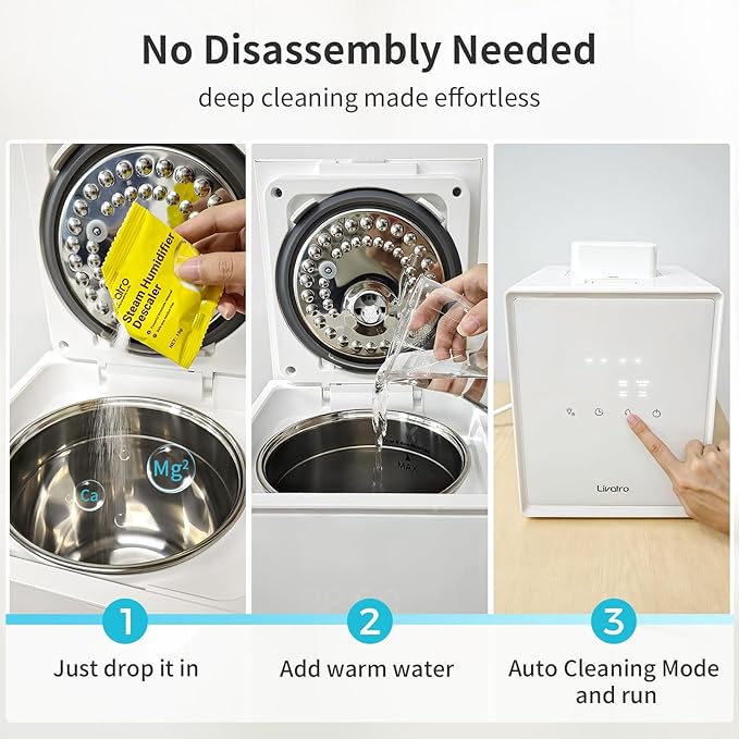 Citric Acid Cleaning – 8 Individually Wrapped Descalers for Humidifiers, Kettles & Distillers | Powerful Anti‑Limescale, Moisture‑Resistant & Eco‑Friendly