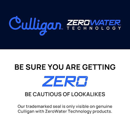 Culligan with ZeroWater Technology Replacement Filter 3-Pack, 5-Stage Advanced Water Filter – IAPMO Certified to Reduce Lead, Total PFAS (Forever Chemicals), Mercury, Fluoride, and Chlorine