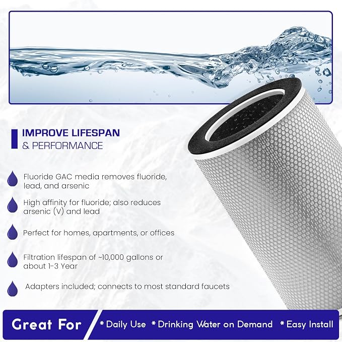 Fluoride Countertop Water Filter System