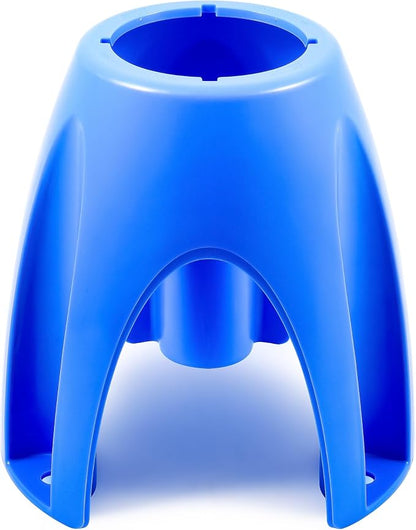 Camco Universal Plastic Stand-Supports Upright Position to Reduce Hose Kinking and Maximize Water Flow Rate-Fits 4-Inch Filters (21018).