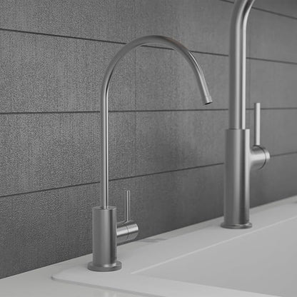Karran Kestrel Spot-Free Stainless Steel Beverage Faucet 100% Lead-Free Brass, RO/Filtration System Ready, 360° High-Arc Spout, Fingerprint Resistant Finish, Compact Design