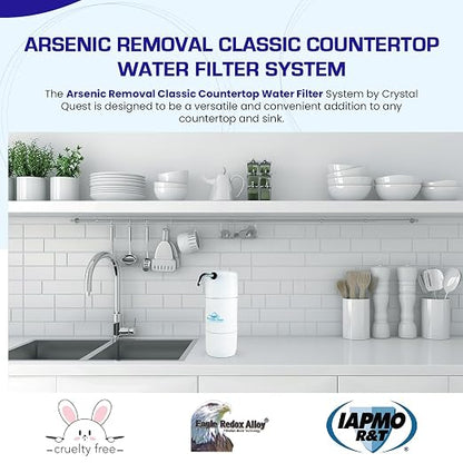 Arsenic Removal | Smart Classic Countertop Water Filter System | White | Crystal Quest