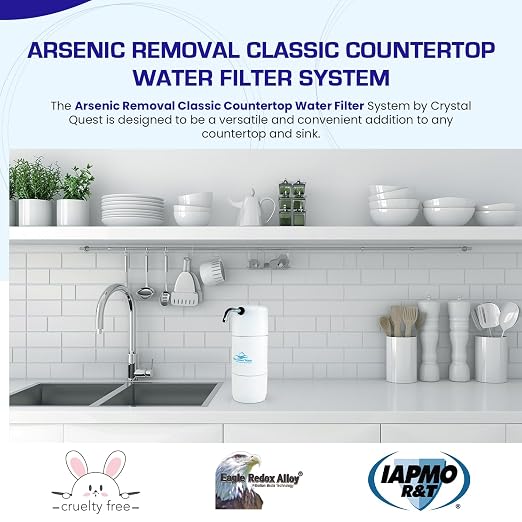 Arsenic Removal | Smart Classic Countertop Water Filter System | White | Crystal Quest