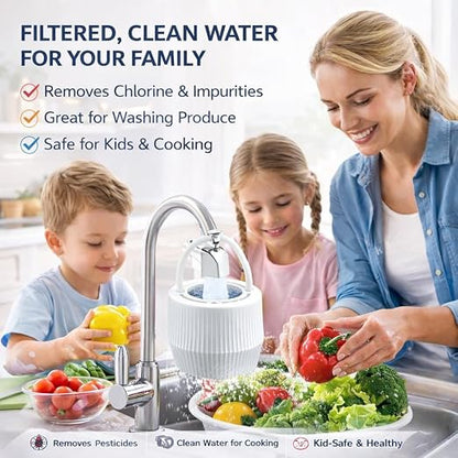 17-Stage Bath Filter for Tub & Bathtub Water Filter - Luxury Leak-Proof Hard Water Softener with Vitamin C & E - Removes Chlorine, Fluoride & Lead - 12k Gallon for Healthier Skin, Hair & NailsfnShop
