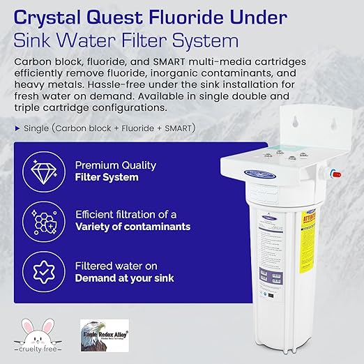 Fluoride Under Sink Water Filter System | Single | Crystal Quest
