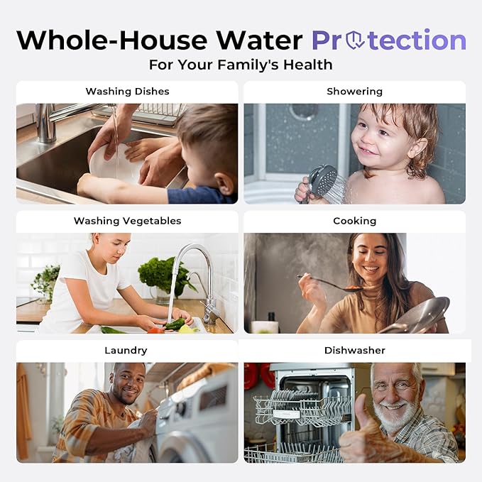 iSpring F2WGB21BDS Whole House 4.5"x10" Water Filtration CTO Carbon Block and Anti-Scale Polyfilter Water Filter Replacement Cartridge Pack Set for WGB21B-DS