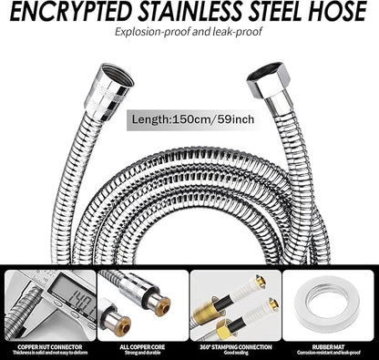 Drivse Showerhead, Drivse Filtered Shower Head With Handheld, High Pressure Handheld Hydrojet Nozzle Kit with Water Filter, Fits for Men, Women, Children and Pets. (Showerhead)