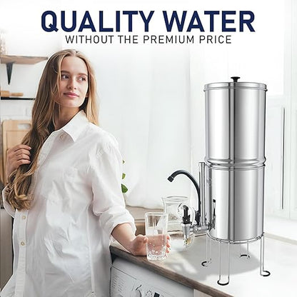 USWF Replacement Gravity Fluoride Filters, Gravity-fed Fluoride Reduction Elements, Fits Most Gravity Systems, USWF Gravity Water Filter System, and more. NSF/ANSI 372 Certified (Pack of 2)