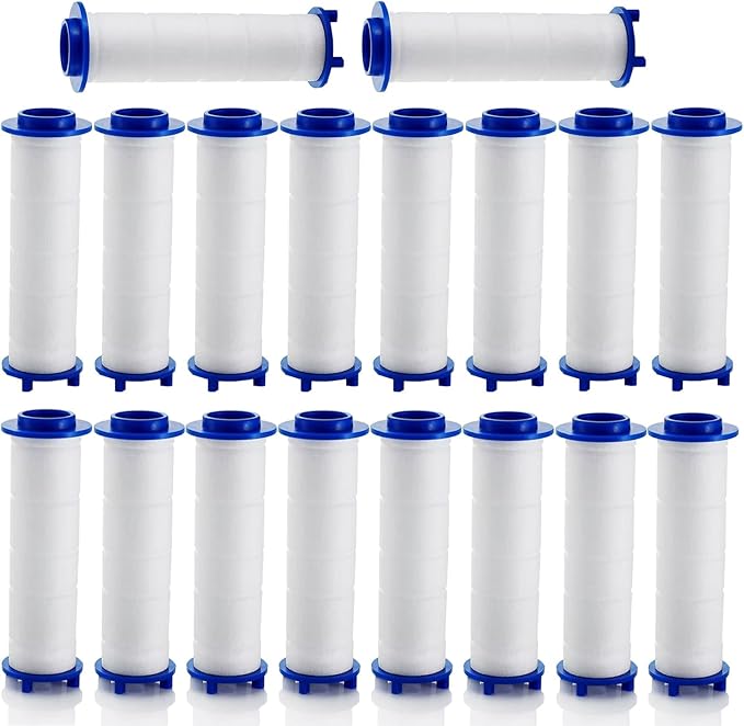 10/20 Pcs Ion Drops Shower Head Filters, Showerhead Filters, PP Cotton Replacement Cartridge, Suitable for Various Specifications of Shower Heads (A20*pc, 2.75 * 0.94 In)