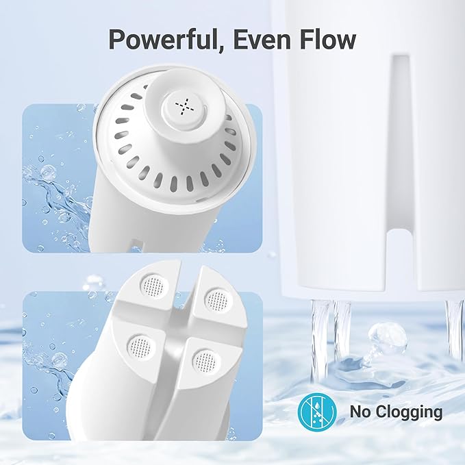 AQUA CREST Replacement for Brita® Filter, Brita® Water Pitchers and Dispensers, Classic OB03, Mavea® 107007, and More, NSF Certified Pitcher Water Filter, 3 Count