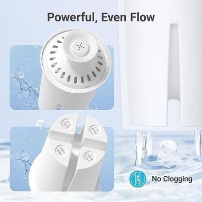 AQUA CREST Replacement for Brita® Filter, Brita® Water Pitchers and Dispensers, Classic OB03, Mavea® 107007, and More, NSF Certified Pitcher Water Filter, 3 Count