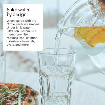 Brondell RF-40 Membrane Water Filter Replacement for Circle Under Sink Reverse Osmosis Filtration System, Lasts 24 Months