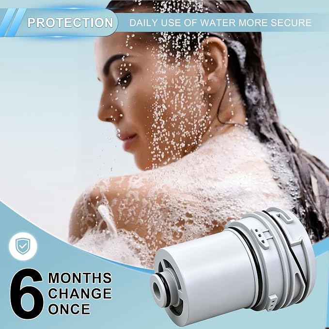 Filter Cartridge Compatible with Delta Clarifi 7RC100, 2-Pack | Fits Delta Clarifi 5SF100 & 7SF100 models. Tool-free cartridge reduces chlorine & sediment to refresh your shower water.