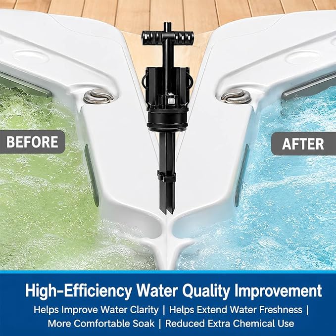 Salt System Cartridge, Water Treatment Salt System Cartridge for Hot Springs and Caldera Series Hot Tubs & Spas, Soft Fresh Water Lasts for 6 Months (1 Pack)