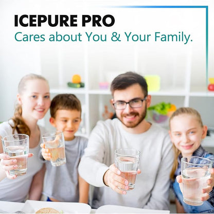 ICEPURE PLUS 5231JA2006A NSF/ANSI 53&42 Certified Refrigerator Water Filter Replacement for LG LT600P, Kenmore 46-9990, 5231JA2006B, 5231JA2006E, LT600P-B, 469990, FML-2, LFX25975ST, LFX25960ST, 4PACK