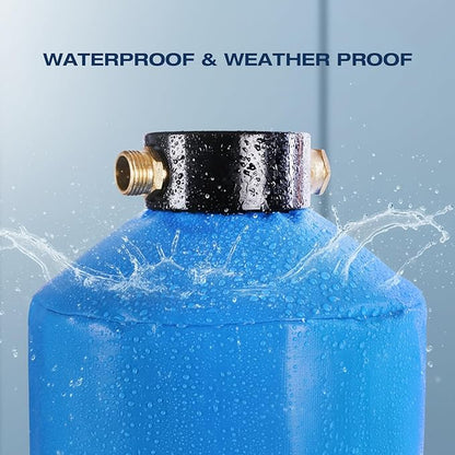 H&G Lifestyles Heated Water Softener Cover for Winter, 65W 110V Heating Pad, 158℉ Insulated Tank Jacket, Outdoor Waterproof & Sunproof Oxford Fabric 19.68"H x 9.5"D