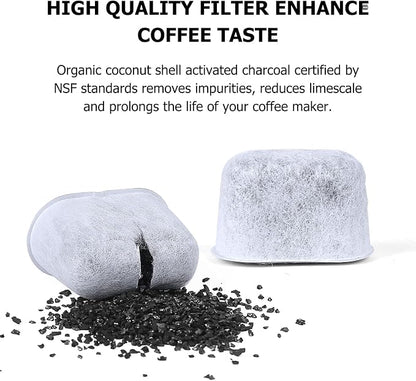 Fanativita 12 Pack Water Filter Replacement for All Keurig Coffee Makers | 2-Year Supply, NSF-Certified, BPA-Free, Chlorine & Impurity Reduction, Better Tasting Coffee, Replace Every 2 Months