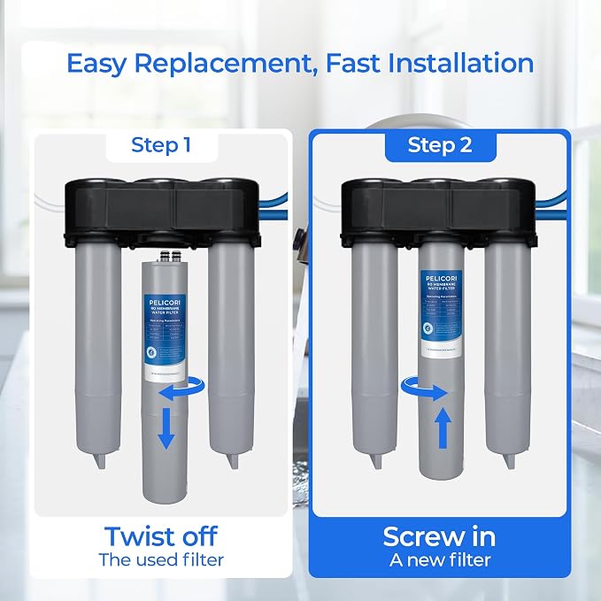 11 Platinum Pure RO Membrane Replacement Filter Cartridge | Compatible with DuPure Platinum Pure Reverse Osmosis (RO) Drinking Water System, Middle Stage Filter, 1-Pack