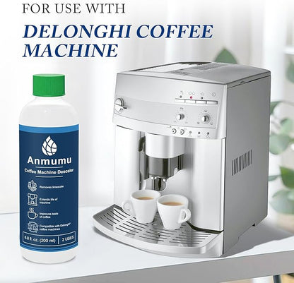 Anmumu Descaler Delonghi* EcoDecalk Cleaner for All Delonghi* Machines|delonghi* Descaling Solution 4 Uses(400 ML 2 Pack)