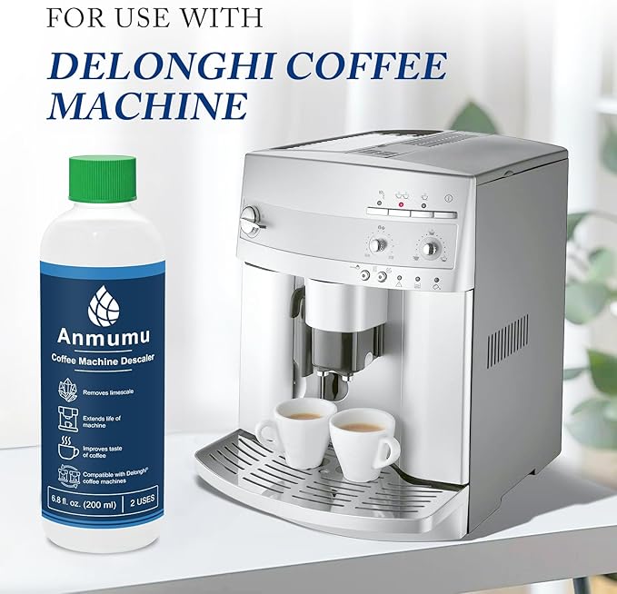 Anmumu Delonghi* Descaler EcoDecalk Cleaner for All Delonghi* Machines|delonghi* Descaling Solution 2 Uses(200 ML Pack)
