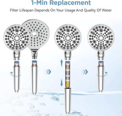 MakeFit Shower Head Filter Replacement Cartridge for SSJ781/DSSJ781/ DSSJ781-01/DSS1581 MakeFit Filtered Handheld Shower Head (1-PACK)