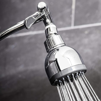 AquaBliss TurboSpa 3 Inch High Pressure Shower Head w/Flow Restrictor Melts Stress into Bliss at Full Power. 42 Nozzle Wide Spray High Flow Showerhead Drenches You Fast, No Dry Spots Guaranteed