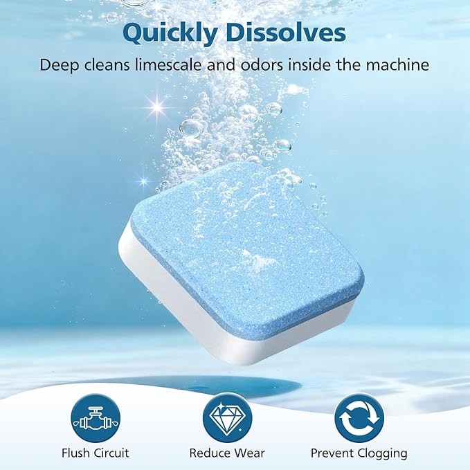 CPLIKE Coffee Machine Descaling Tablets Compatible with Jura Automatic Coffee Centers Machines, High Efficiency Cleaning and Longer Life Span, 12 Count