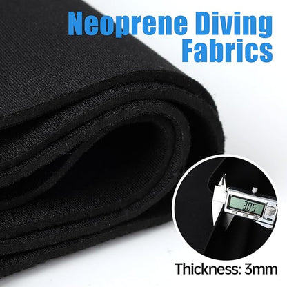 Water Softener Tank Jacket, 3mm Neoprene Water Softener Cover Insulated, Heavy Duty Tank Cover to Prevent Sweating, 10''D x 54''H- Black