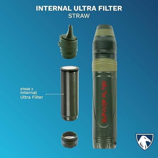 Survivor Filter - Ultra Filter Replacement | USA Tested - for Survivor Filter Emergency Water Filter Straw L600