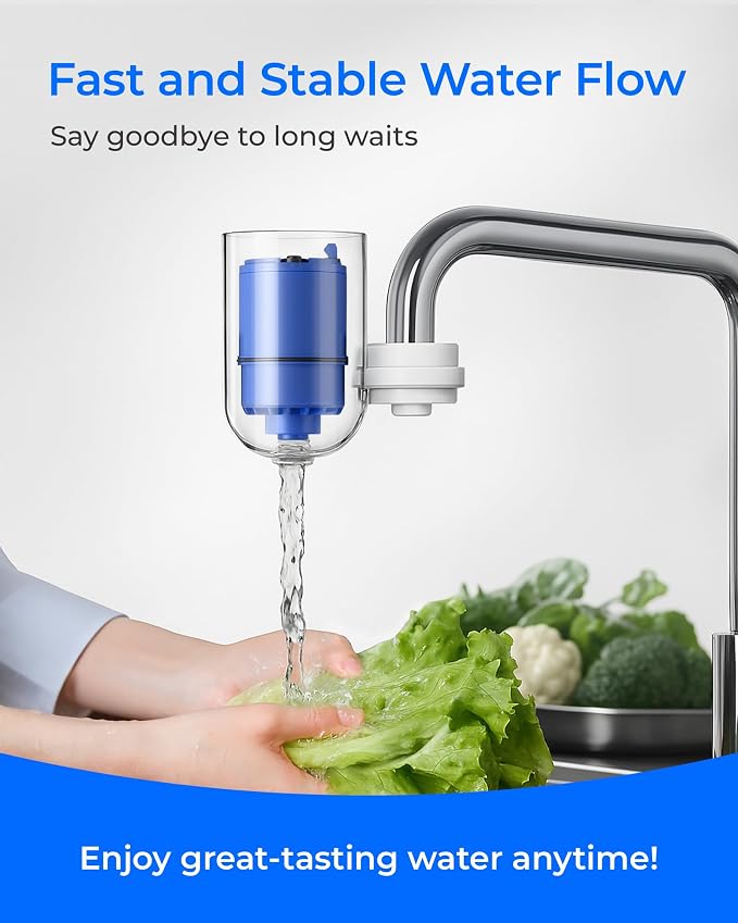 Waterdrop C08A Water Filter Replacement for PUR® Faucet Filter, 1 Pack | Compatible with All PUR® PLUS Water Filter, PUR® PLUS RF9999® Faucet Water Filter, NSF 42 Certified, 3-Month, 300-Gallon